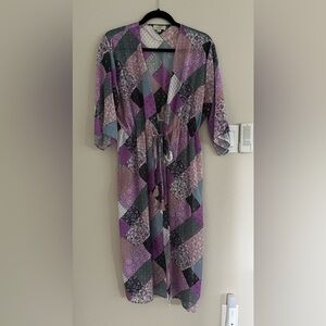 Cute Loft Patchwork Patterned Flyaway/Coverup